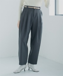 Petitjo | 小さいサイズ　ダブルタックテーパードパンツ　低身長さん・小柄女性(その他パンツ)