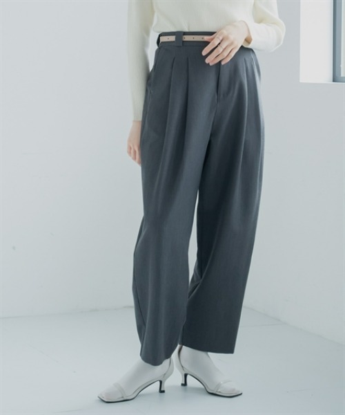 Petitjo（プッチージョ）の「小さいサイズ　ダブルタックテーパードパンツ　低身長さん・小柄女性（その他パンツ・レディース・ブラック/チャコールグレー・PL/PM/PS/PSS）」の14枚目の写真