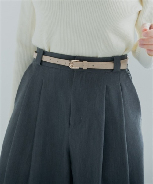 Petitjo（プッチージョ）の「小さいサイズ　ダブルタックテーパードパンツ　低身長さん・小柄女性（その他パンツ・レディース・ブラック/チャコールグレー・PL/PM/PS/PSS）」の16枚目の写真