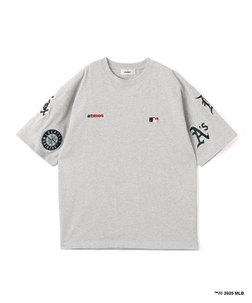 MLB(メジャーリーグベースボール)の「atmos x MLB All Teams Patch SS T-shirt / アトモス x MLB チーム パッチ Tシャツ【SP】(Tシャツ/カットソー・メンズ・ブラック/デザートカモ/グレー・XL/M/L/XXL)」の3枚目の写真