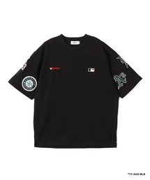 MLB(���W���[���[�O�x�[�X�{�[��)��atmos x MLB All Teams Patch SS T-shirt / �A�g���X x MLB �`�[�� �p�b�` T�V���c�ySP�z(T�V���c/�J�b�g�\�[)