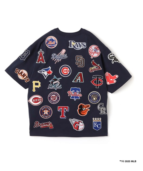 MLB(メジャーリーグベースボール)の「atmos x MLB All Teams Patch SS T-shirt / アトモス x MLB チーム パッチ Tシャツ【SP】(Tシャツ/カットソー・メンズ・ブラック/デザートカモ/グレー・XL/M/L/XXL)」の4枚目の写真