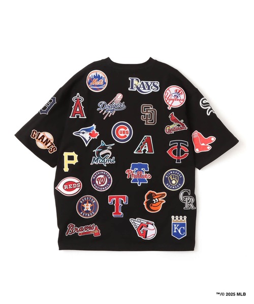 MLB(メジャーリーグベースボール)の「atmos x MLB All Teams Patch SS T-shirt / アトモス x MLB チーム パッチ Tシャツ【SP】(Tシャツ/カットソー・メンズ・ブラック/デザートカモ/グレー・XL/M/L/XXL)」の12枚目の写真