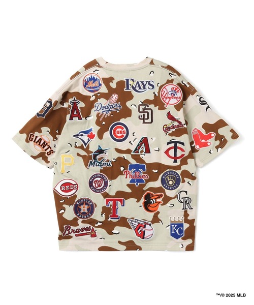 MLB(メジャーリーグベースボール)の「atmos x MLB All Teams Patch SS T-shirt / アトモス x MLB チーム パッチ Tシャツ【SP】(Tシャツ/カットソー・メンズ・ブラック/デザートカモ/グレー・XL/M/L/XXL)」の16枚目の写真