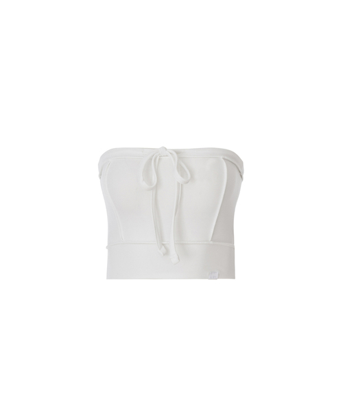 A.R.U(エイアールユー)の「COTTON TWILL TOP(Tシャツ/カットソー・レディース・ホワイト/ブラック/ミックスグレー・SMALL/MEDIUM)」の2枚目の写真