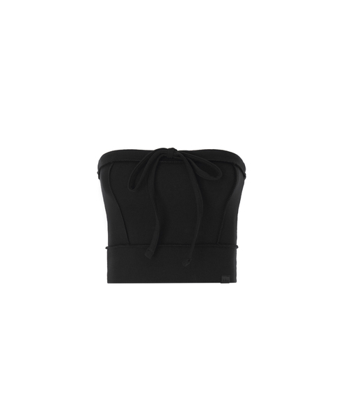 A.R.U(エイアールユー)の「COTTON TWILL TOP(Tシャツ/カットソー・レディース・ホワイト/ブラック/ミックスグレー・SMALL/MEDIUM)」の1枚目の写真
