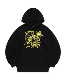 MOTTO LETTERING HOOD TEE (BLACK)