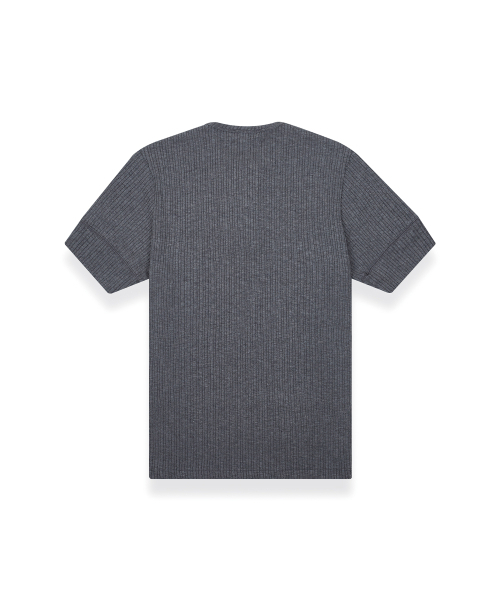 R-4(アールフォー)の「R-0031 / R4-SIGNATURE HENLEY NECK TSHIRTS(GRAY)(Tシャツ/カットソー・メンズ・グレー・SMALL/MEDIUM)」の2枚目の写真