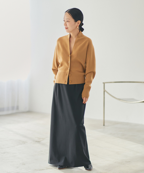 plage（プラージュ）の「LE PETIT PULLE / ル プティ プレ 別注 TULIP COLLAR カーディガン（カーディガン/ボレロ・レディース・ブラック/タン/ホワイト・FREE）」の4枚目の写真