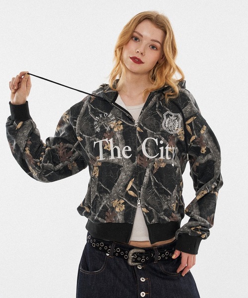 WISH FOR EVER（ウィッシュフォーエバー）の「【 3color / 3size 】SPECIAL GAME LOGO HEAVY WEIGHT DOUBLE ZIP HOODIE / スペシャルゲームロゴヘビーウェイトダブルジップフーディ（パーカー・メンズ・ブラウン/その他/ネイビー/レオパード/ライトグレー/グレー/ブラック・MEDIUM/LARGE/SMALL）」の12枚目の写真