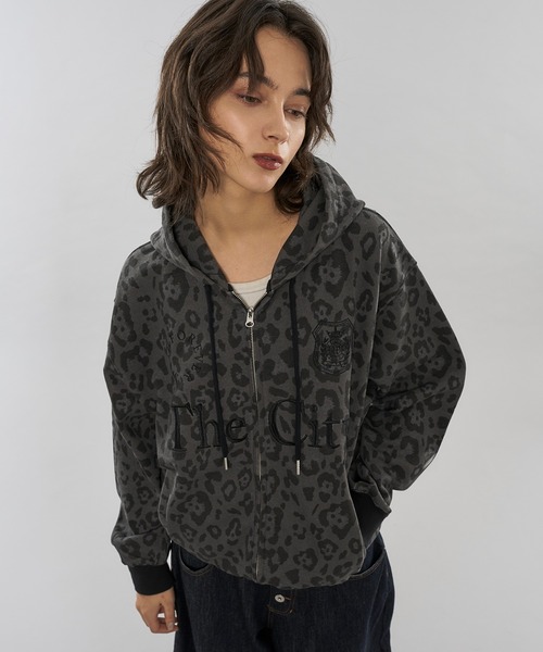 WISH FOR EVER（ウィッシュフォーエバー）の「【 3color / 3size 】SPECIAL GAME LOGO HEAVY WEIGHT DOUBLE ZIP HOODIE / スペシャルゲームロゴヘビーウェイトダブルジップフーディ（パーカー・メンズ・ブラウン/その他/ネイビー/レオパード/ライトグレー/グレー/ブラック・MEDIUM/LARGE/SMALL）」の22枚目の写真