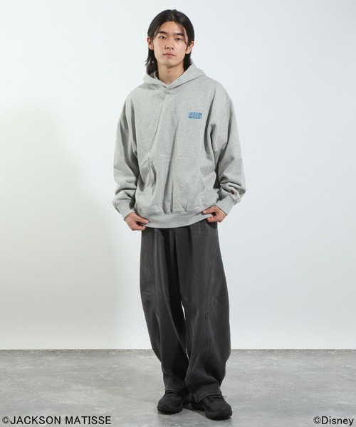 JACKSON MATISSE（ジャクソンマティス）の「【JACKSON MATISSE/BAYFLOW】「ミッキー」「ドナルド」デザインパーカー（パーカー・メンズ・ブラック/グレー・LARGE/MEDIUM）」の3枚目の写真