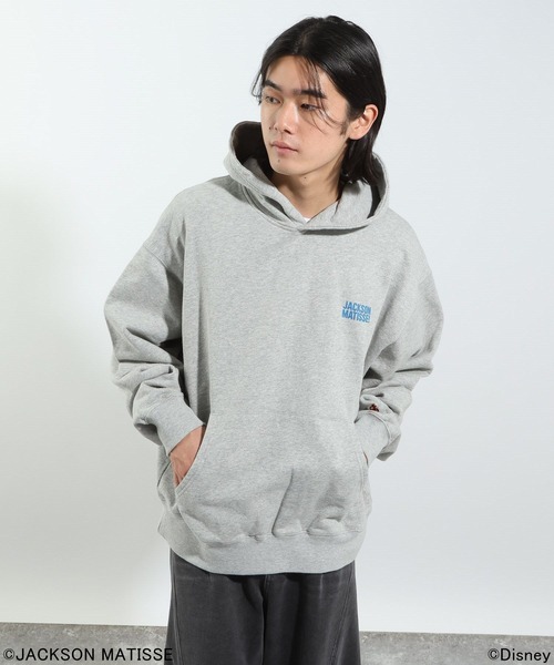 JACKSON MATISSE（ジャクソンマティス）の「【JACKSON MATISSE/BAYFLOW】「ミッキー」「ドナルド」デザインパーカー（パーカー・メンズ・ブラック/グレー・LARGE/MEDIUM）」の5枚目の写真