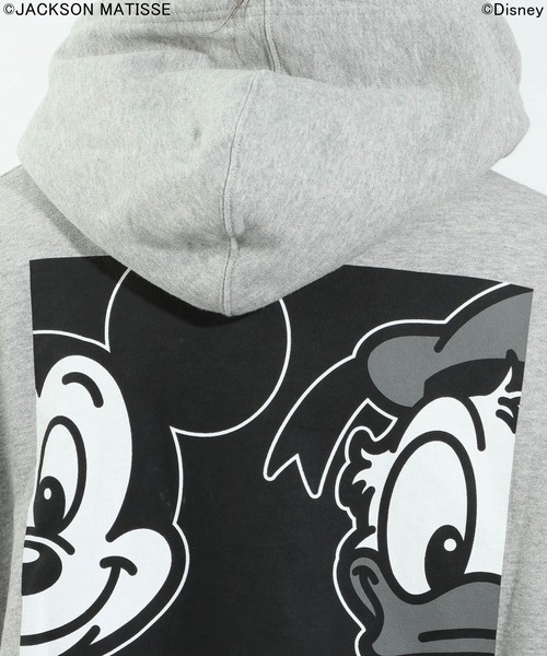 JACKSON MATISSE（ジャクソンマティス）の「【JACKSON MATISSE/BAYFLOW】「ミッキー」「ドナルド」デザインパーカー（パーカー・メンズ・ブラック/グレー・LARGE/MEDIUM）」の20枚目の写真