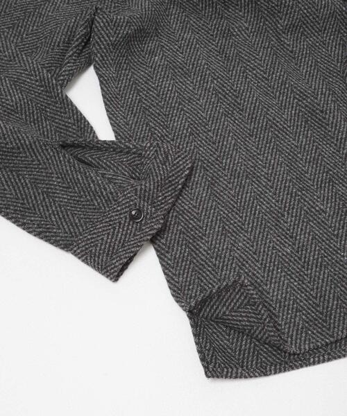 SENSE OF PLACE by URBAN RESEARCH（センスオブプレイスバイアーバンリサーチ）の「スライバーライクヘリンボーンシャツ（シャツ/ブラウス・メンズ・チャコールグレー/ブラウン・LARGE/MEDIUM）」の18枚目の写真