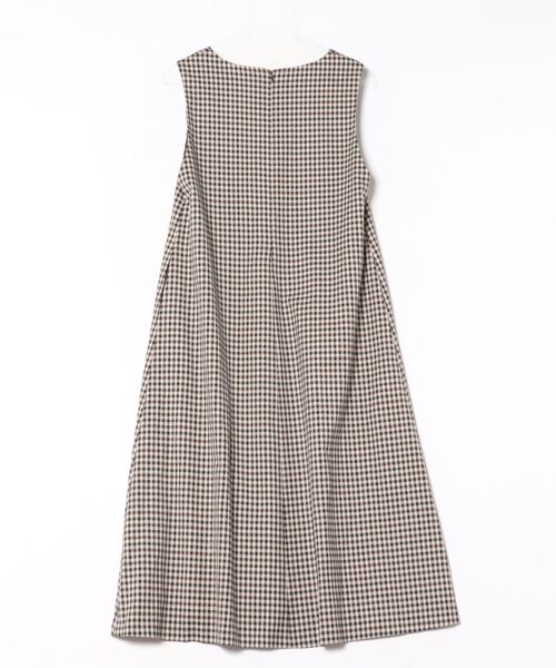 STRAWBERRY-FIELDS（ストロベリーフィールズ）の「ハウスチェックストレッチ（ジャンパースカート・レディース・ブラウン系・2）」の10枚目の写真