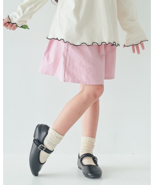 NHT(エヌエイチティー)の「NHT/エヌエイチティー タックショートパンツ(その他パンツ・キッズ・グリーン/ピンク/アイボリー・160cm/150cm/140cm/130cm/120cm/110cm)」の3枚目の写真