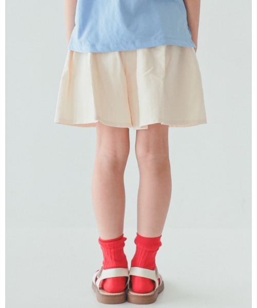 NHT(エヌエイチティー)の「NHT/エヌエイチティー タックショートパンツ(その他パンツ・キッズ・グリーン/ピンク/アイボリー・160cm/150cm/140cm/130cm/120cm/110cm)」の4枚目の写真