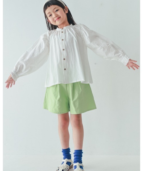 NHT(エヌエイチティー)の「NHT/エヌエイチティー タックショートパンツ(その他パンツ・キッズ・グリーン/ピンク/アイボリー・160cm/150cm/140cm/130cm/120cm/110cm)」の12枚目の写真