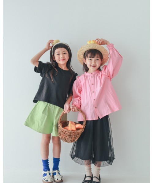 NHT(エヌエイチティー)の「NHT/エヌエイチティー タックショートパンツ(その他パンツ・キッズ・グリーン/ピンク/アイボリー・160cm/150cm/140cm/130cm/120cm/110cm)」の14枚目の写真