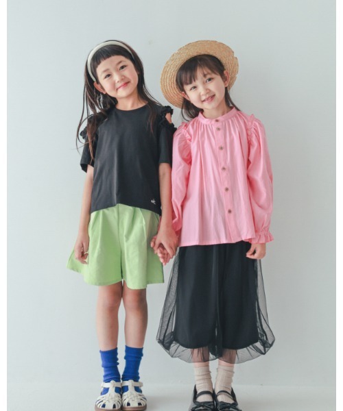 NHT(エヌエイチティー)の「NHT/エヌエイチティー タックショートパンツ(その他パンツ・キッズ・グリーン/ピンク/アイボリー・160cm/150cm/140cm/130cm/120cm/110cm)」の15枚目の写真