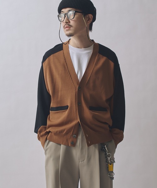 Lui's（ルイス）の「SURJENT インターシャカーデガン（カーディガン/ボレロ・メンズ・モカ/ブラック・2/1）」の10枚目の写真