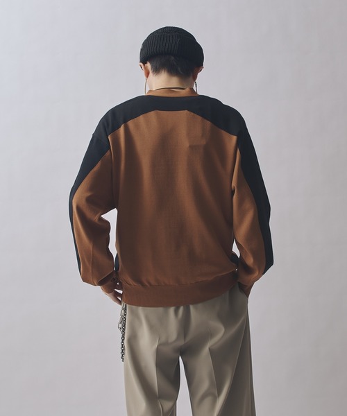 Lui's（ルイス）の「SURJENT インターシャカーデガン（カーディガン/ボレロ・メンズ・モカ/ブラック・2/1）」の11枚目の写真