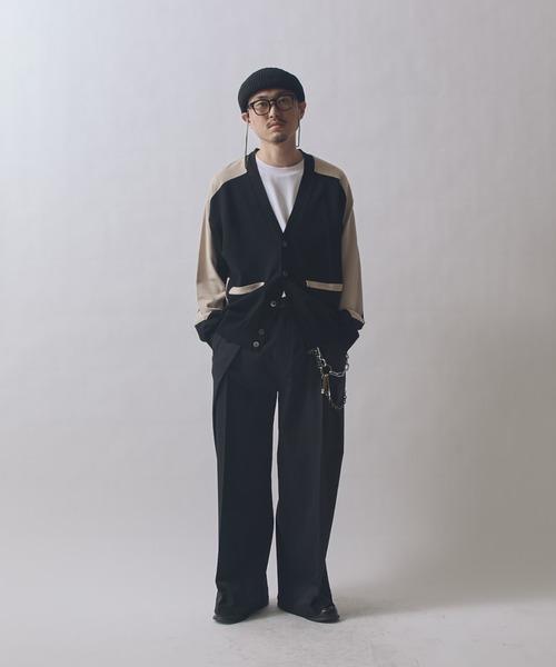 Lui's（ルイス）の「SURJENT インターシャカーデガン（カーディガン/ボレロ・メンズ・モカ/ブラック・2/1）」の7枚目の写真