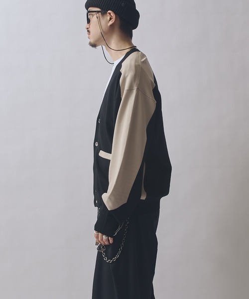 Lui's（ルイス）の「SURJENT インターシャカーデガン（カーディガン/ボレロ・メンズ・モカ/ブラック・2/1）」の5枚目の写真