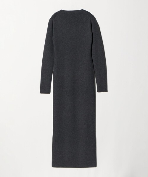 H　BEAUTY&YOUTH UNITED ARROWS（エイチビューティーアンドユースユナイテッドアローズ）の「＜H＞リブ マキシ ニットワンピース（ワンピース・レディース・ダークグレー/ブラック・FREE）」の7枚目の写真