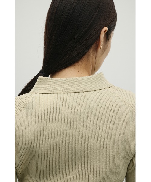 STYLEMIXER（スタイルミキサー）の「【ベストセラー】2ピースハーフスリーブポロニットワンピース（ワンピース・レディース・ベージュ/ネイビー/オレンジ・SMALL/MEDIUM）」の22枚目の写真