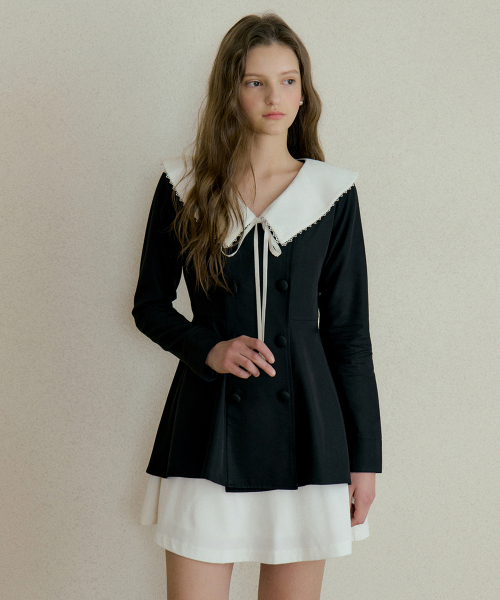 REORG(リオルグ)の「GENA LACE COLOURWAYS BLOUSE BLACK(シャツ/ブラウス・レディース・その他・SMALL/MEDIUM/LARGE)」の1枚目の写真