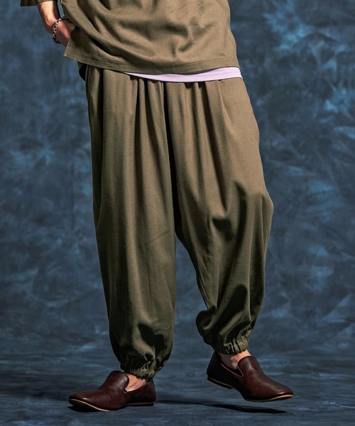 Jih Nunc(ジーヌンク)の「mp14512-レーヨンリネンバルーンパンツ(JIH-R1159)(その他パンツ・メンズ・キナリ/カーキ/ブラック・L/M/S)」の3枚目の写真