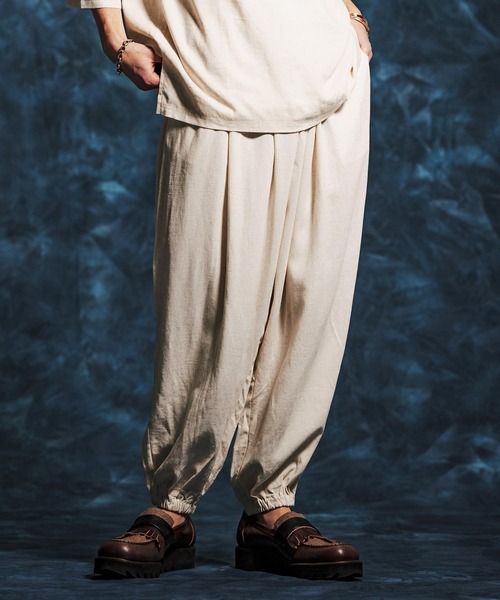 Jih Nunc(ジーヌンク)の「mp14512-レーヨンリネンバルーンパンツ(JIH-R1159)(その他パンツ・メンズ・キナリ/カーキ/ブラック・L/M/S)」の6枚目の写真