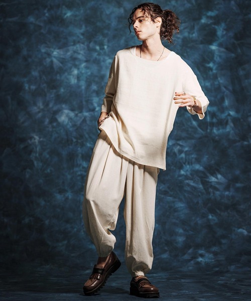 Jih Nunc(ジーヌンク)の「mp14512-レーヨンリネンバルーンパンツ(JIH-R1159)(その他パンツ・メンズ・キナリ/カーキ/ブラック・L/M/S)」の7枚目の写真