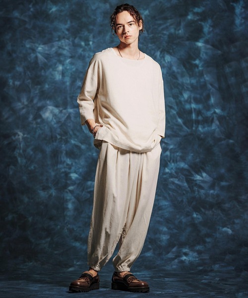 Jih Nunc(ジーヌンク)の「mp14512-レーヨンリネンバルーンパンツ(JIH-R1159)(その他パンツ・メンズ・キナリ/カーキ/ブラック・L/M/S)」の8枚目の写真