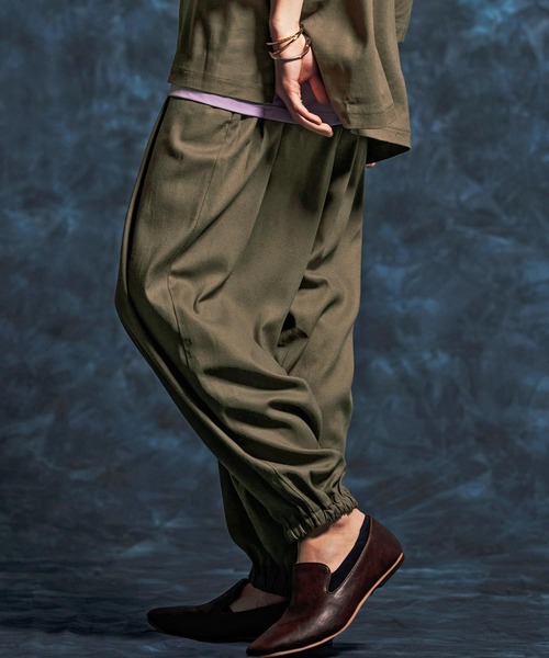 Jih Nunc(ジーヌンク)の「mp14512-レーヨンリネンバルーンパンツ(JIH-R1159)(その他パンツ・メンズ・キナリ/カーキ/ブラック・L/M/S)」の14枚目の写真