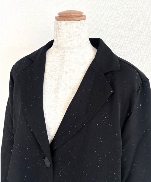 セール】オーバーサイズラメテーラードジャケット（テーラード