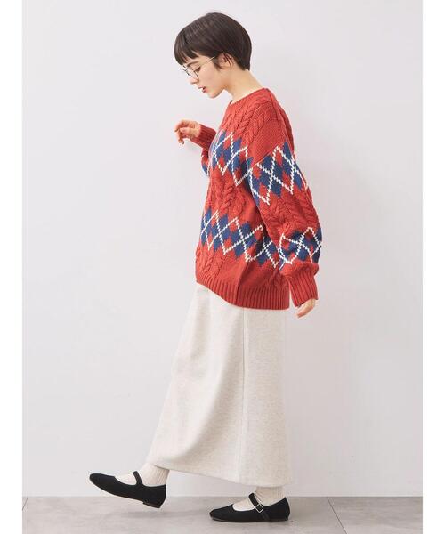 SM2（エスエムツー）の「ウールライクスカート（スカート・レディース・グレー/ブラック/キナリ・F）」の6枚目の写真