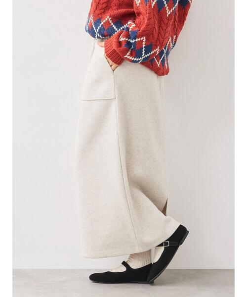 SM2（エスエムツー）の「ウールライクスカート（スカート・レディース・グレー/ブラック/キナリ・F）」の12枚目の写真