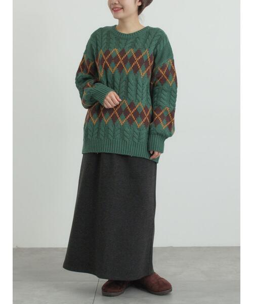 SM2（エスエムツー）の「ウールライクスカート（スカート・レディース・グレー/ブラック/キナリ・F）」の22枚目の写真