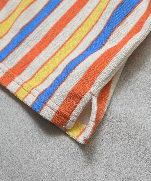 MARKEY'S（マーキーズ）の「パイルマルチストライプ半袖シャツ/セットアップ可（シャツ/ブラウス・キッズ・ブルー系その他/オレンジ系その他/グリーン系その他・110/100/95/120/90/150/140/130）」の16枚目の写真