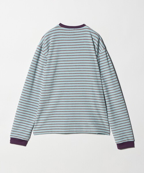 6(ROKU)>パイル ボーダー ロングスリーブ Tシャツ(Tシャツ 6(ROKU)>パイル ボーダー ロングスリーブ Tシャツ(Tシャツ