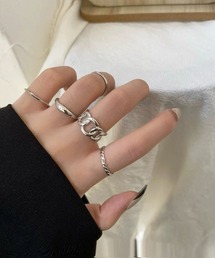 almo（アルモ）の「チェーンリング5点セット(RO)（リング）」