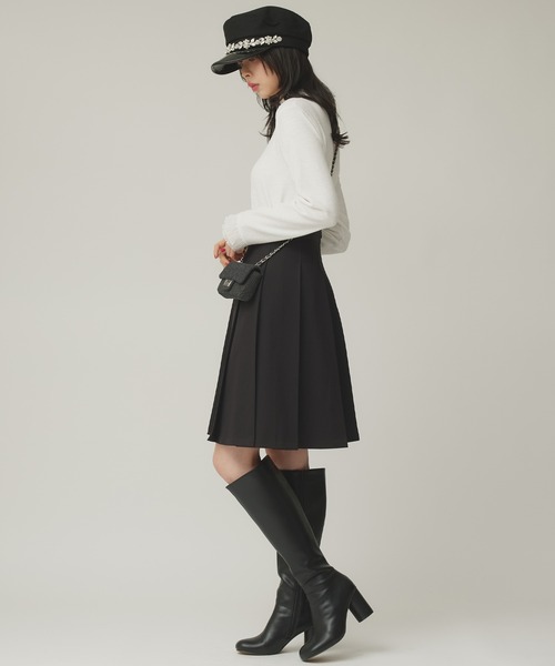 Narcissus（ナルシス）の「プリーツミディスカート（スカート・レディース・グレー/ブラック・FREE）」の14枚目の写真