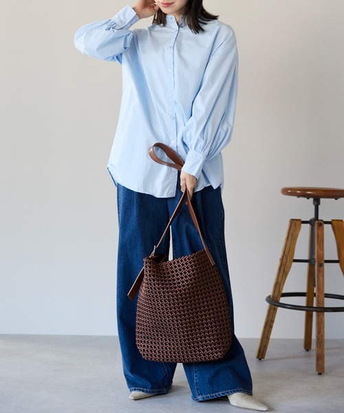 &MARKS(アンドマークス)の「N26【メッシュ×本革】ショルダーバッグ(ショルダーバッグ・レディース・ブラック/グレー/シャンパン/ブラウン・FREE)」の18枚目の写真