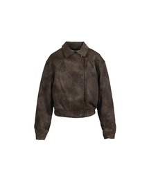 YUNSE（ユンセ）の「FAUX LEATHER JACKET（ライダースジャケット）」
