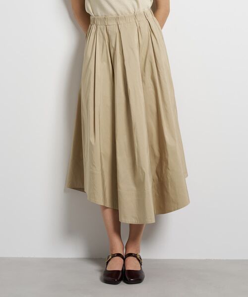 LANVIN en Bleu(ランバンオンブルー)の「メモリーグログランタックスカート(スカート・レディース・キャメル/オフホワイト/ブラック・36/38)」の1枚目の写真