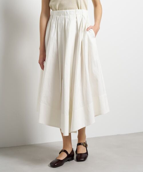 LANVIN en Bleu(ランバンオンブルー)の「メモリーグログランタックスカート(スカート・レディース・キャメル/オフホワイト/ブラック・36/38)」の16枚目の写真