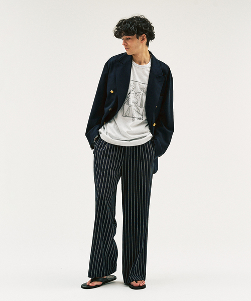 417 EDIFICE（フォーワンセブンエディフィス）の「SLAPS GRAPHIC L/S Tシャツ（Tシャツ/カットソー・メンズ・ホワイト×ホワイト/イエロー系その他/ホワイト系その他/イエロー・MEDIUM/LARGE/X-LARGE）」の6枚目の写真